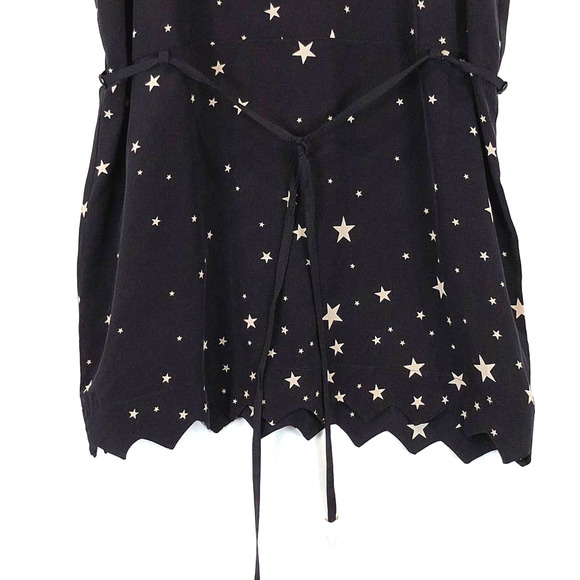 Stoned Immaculate Women's Moonstar Print Mini Silk Dress In Black Size Small - Picture 4 of 11